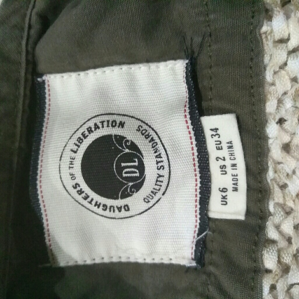 Anthropologie Crocheted Military Jacket DOL - Picture 4 of 7